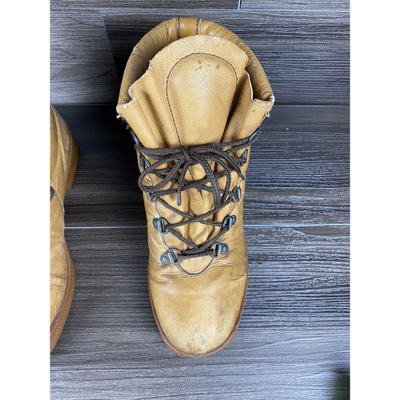 Vintage St Moritz‎ rally Hiking Boots WOMENS 8 D Leather /  Lined - Picture 2 of 12